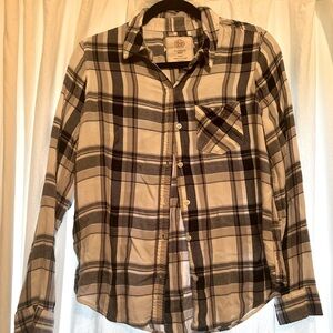 Plaid flannel button down